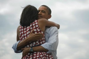 Obama Hug Michelle