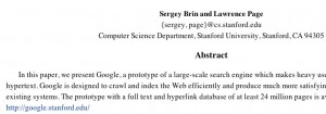 Google Report Sergey Bring and Lawrence Page