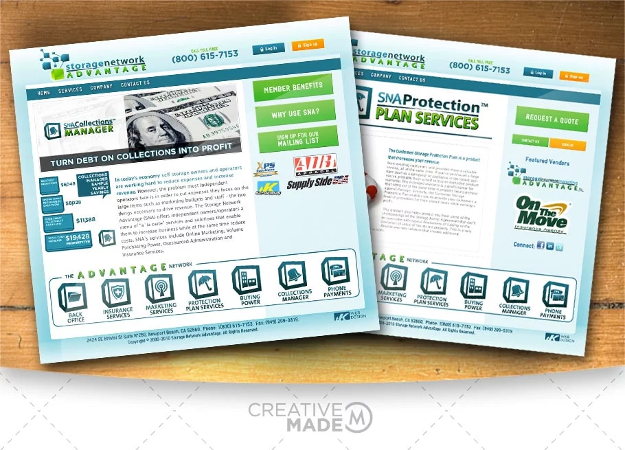 Self Storage Marketing Website