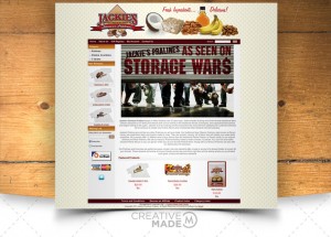 Jackies Famous Pralines Ecommerce Web Store