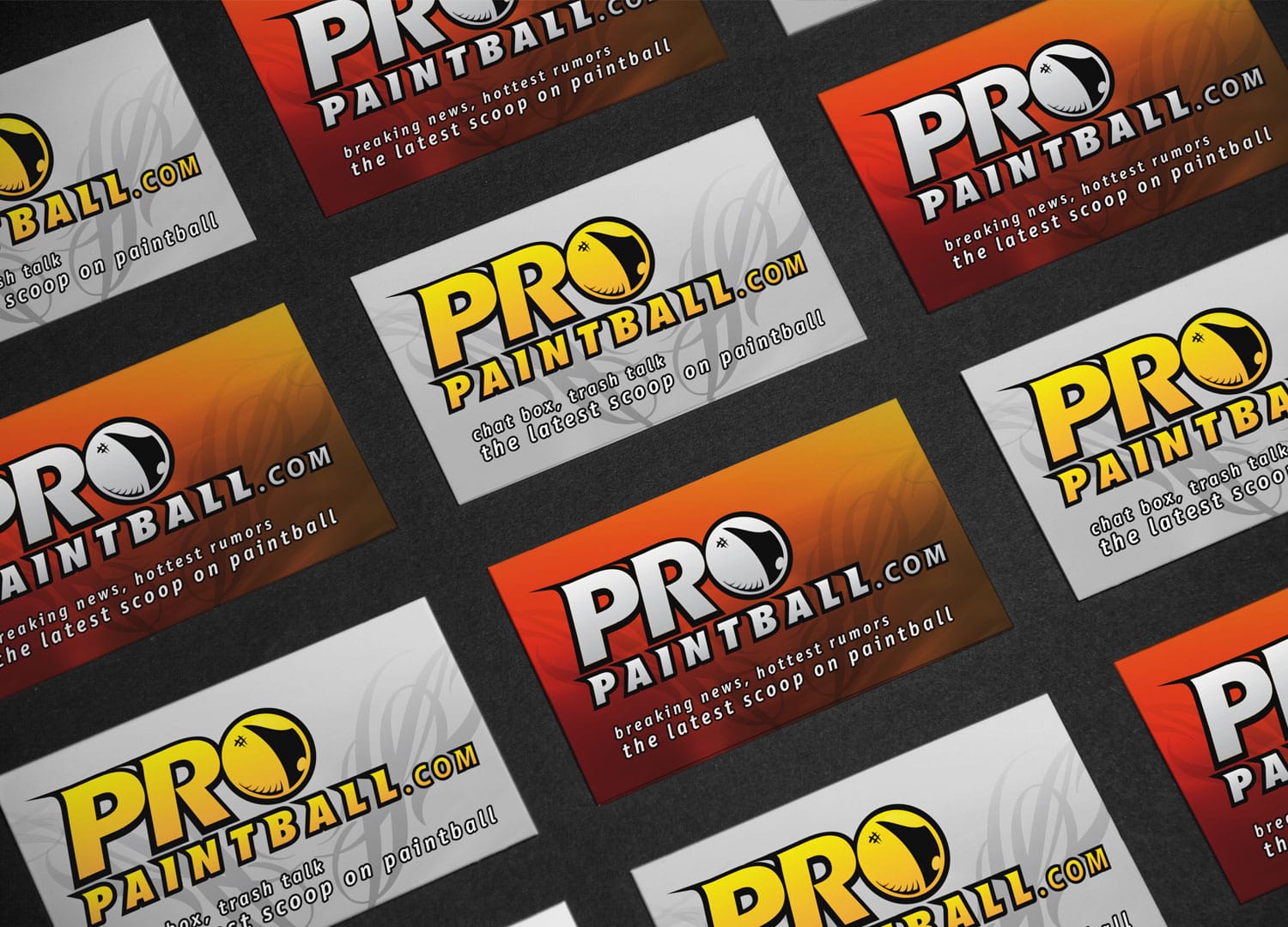 Pro Paintball Design Business Cards