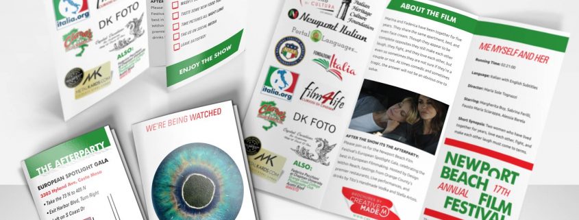 Newport Beach Film Festival Italian Spotlight Brochures