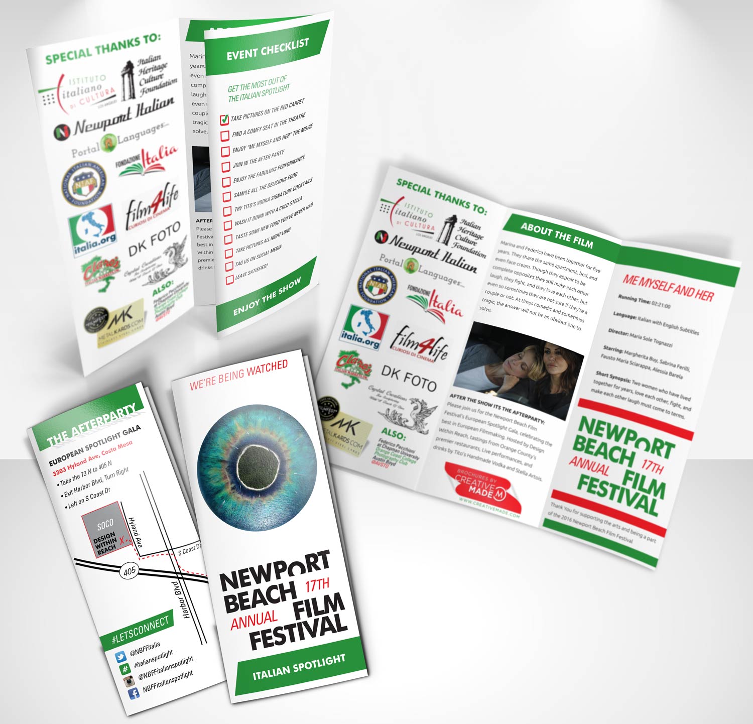 Newport Beach Film Festival Italian Spotlight Brochures